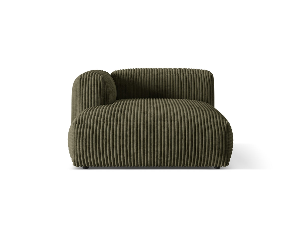 Martina Chaise Longue, 130x176 cm — Moss Green / Left