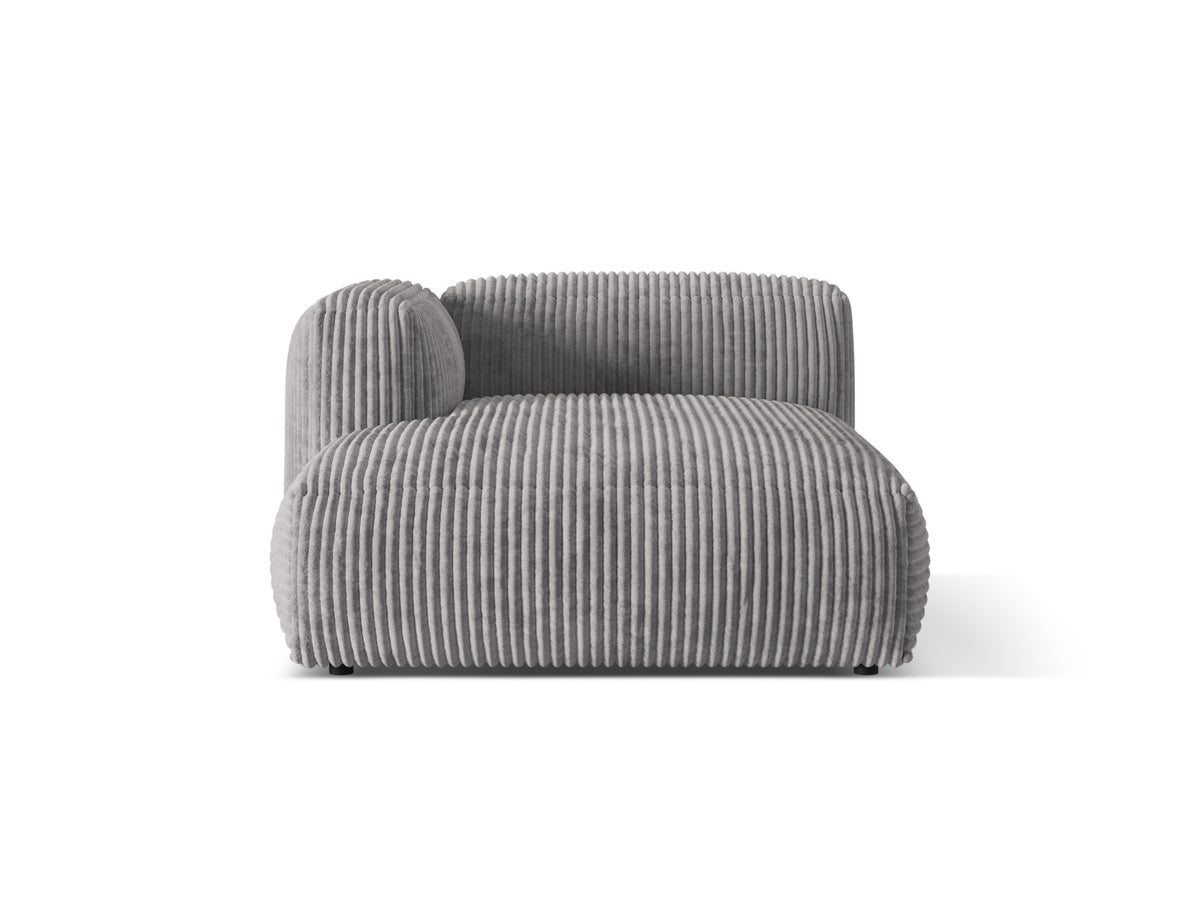Martina Chaise Longue, 130x176 cm — Light Grey / Left
