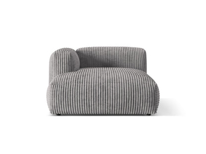 Chaiselongue Cord Acorn Martina — Light Grey