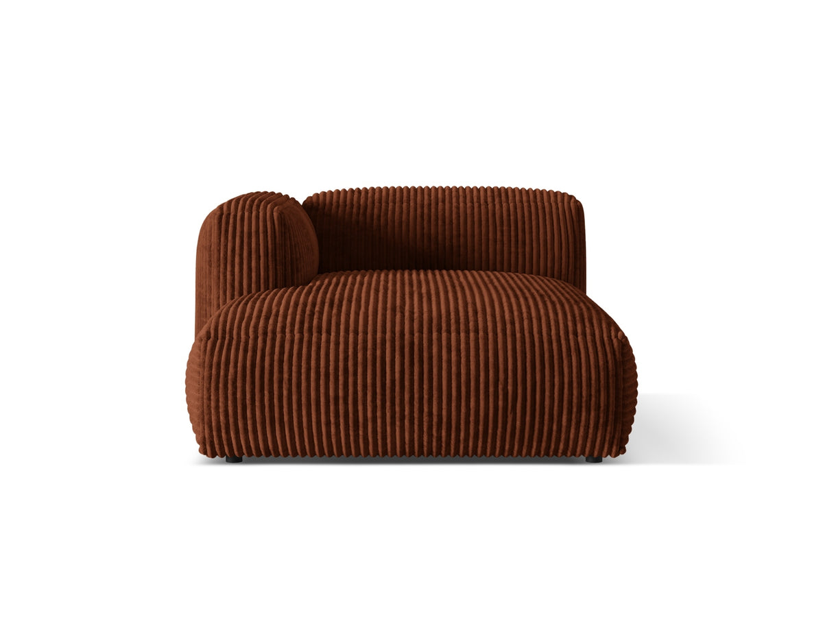 Martina Chaise Longue, 130x176 cm — Brick / Left