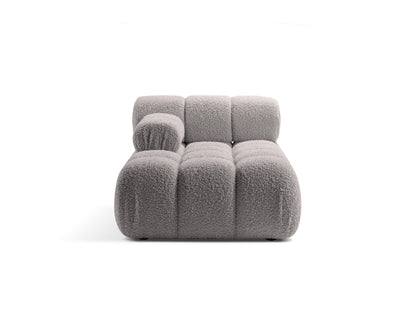 Chaiselongue Bouclé Brick Bellis — Light Grey