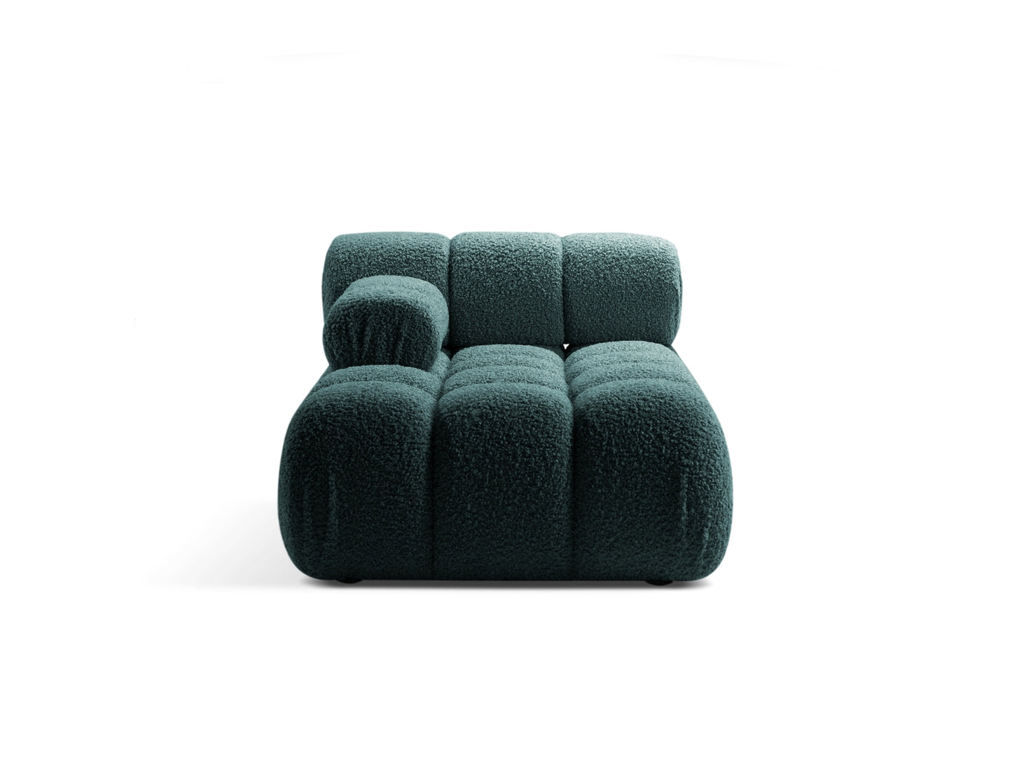 Chaiselongue Bouclé Brick Bellis — Petrol