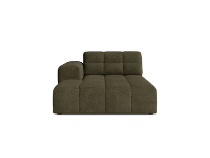 Chaiselongue Chenille Anthrazit Jennifer — Green