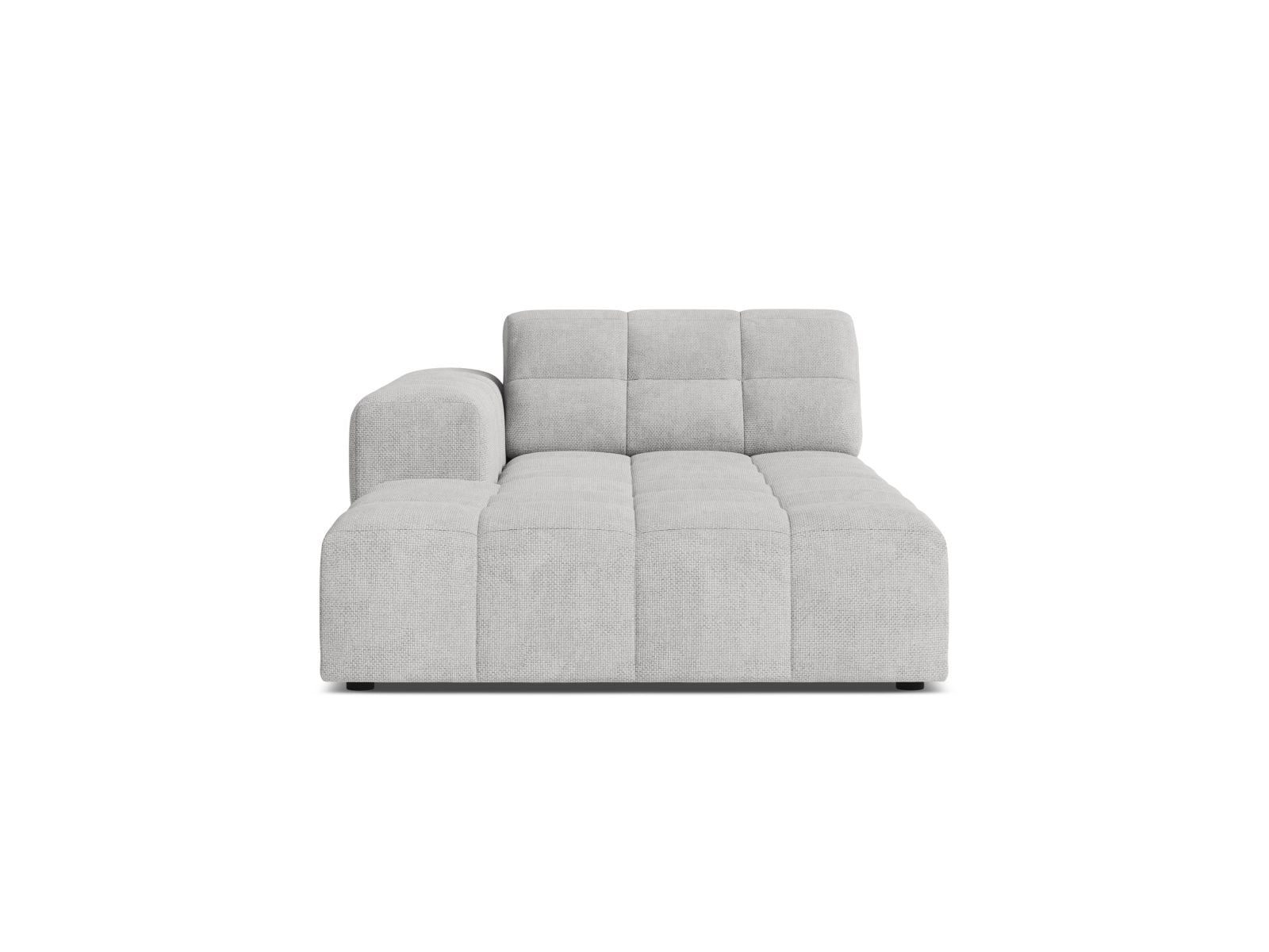 Jennifer Chaise Longue, 108x167 cm — Silver / Left