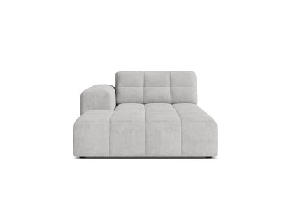 Chaiselongue Chenille Anthrazit Jennifer — Silver