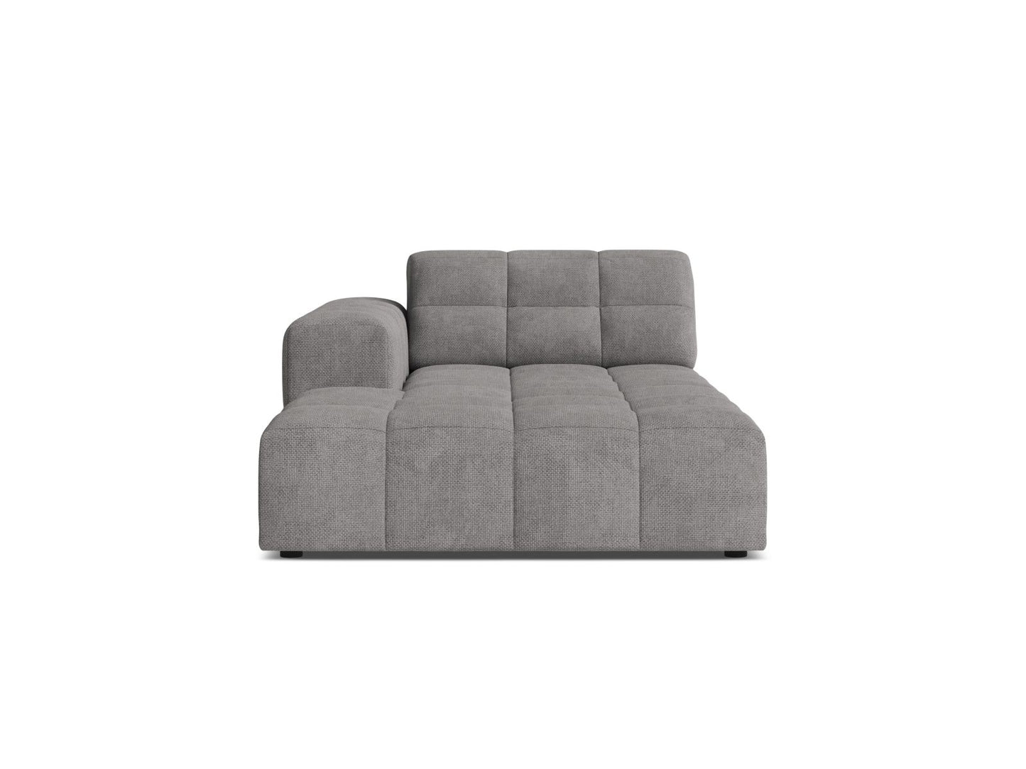 Chaiselongue Chenille Anthrazit Jennifer — Light Grey