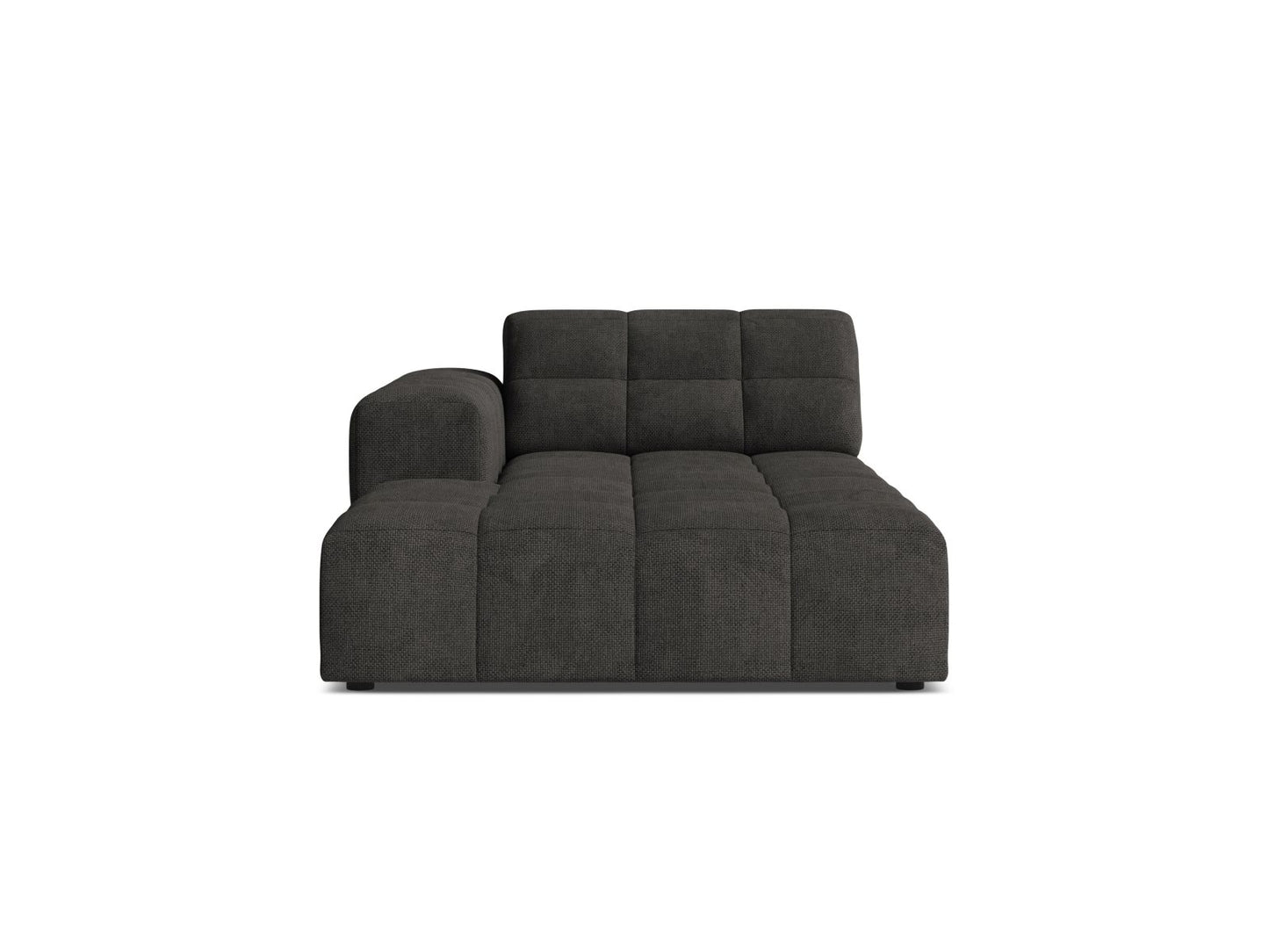 Chaiselongue Chenille Anthrazit Jennifer — Dark Grey