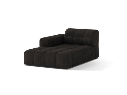 Chaiselongue Chenille Anthrazit Jennifer — Wohnbeispiel