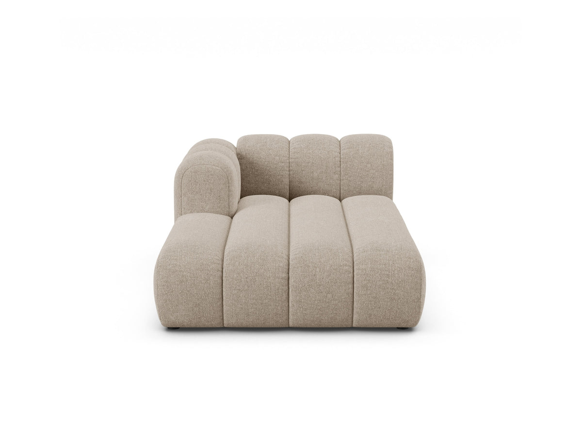 Lupine Chaise Longue, 2 Seats, 117x177 cm — Dark Beige / Left