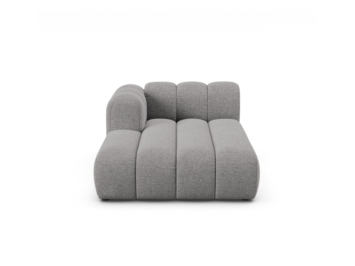 Chaiselongue Chenille Brick Lupine — Light Grey