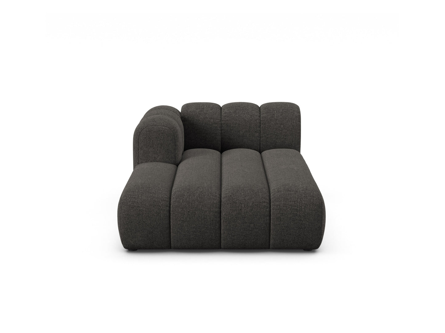 Chaiselongue Chenille Brick Lupine — Dark Grey