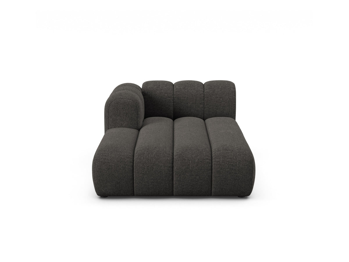 Lupine Chaise Longue, 2 Seats, 117x177 cm — Dark Grey / Left