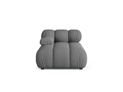 Chaiselongue Strukturstoff Beige Bellis — Grey