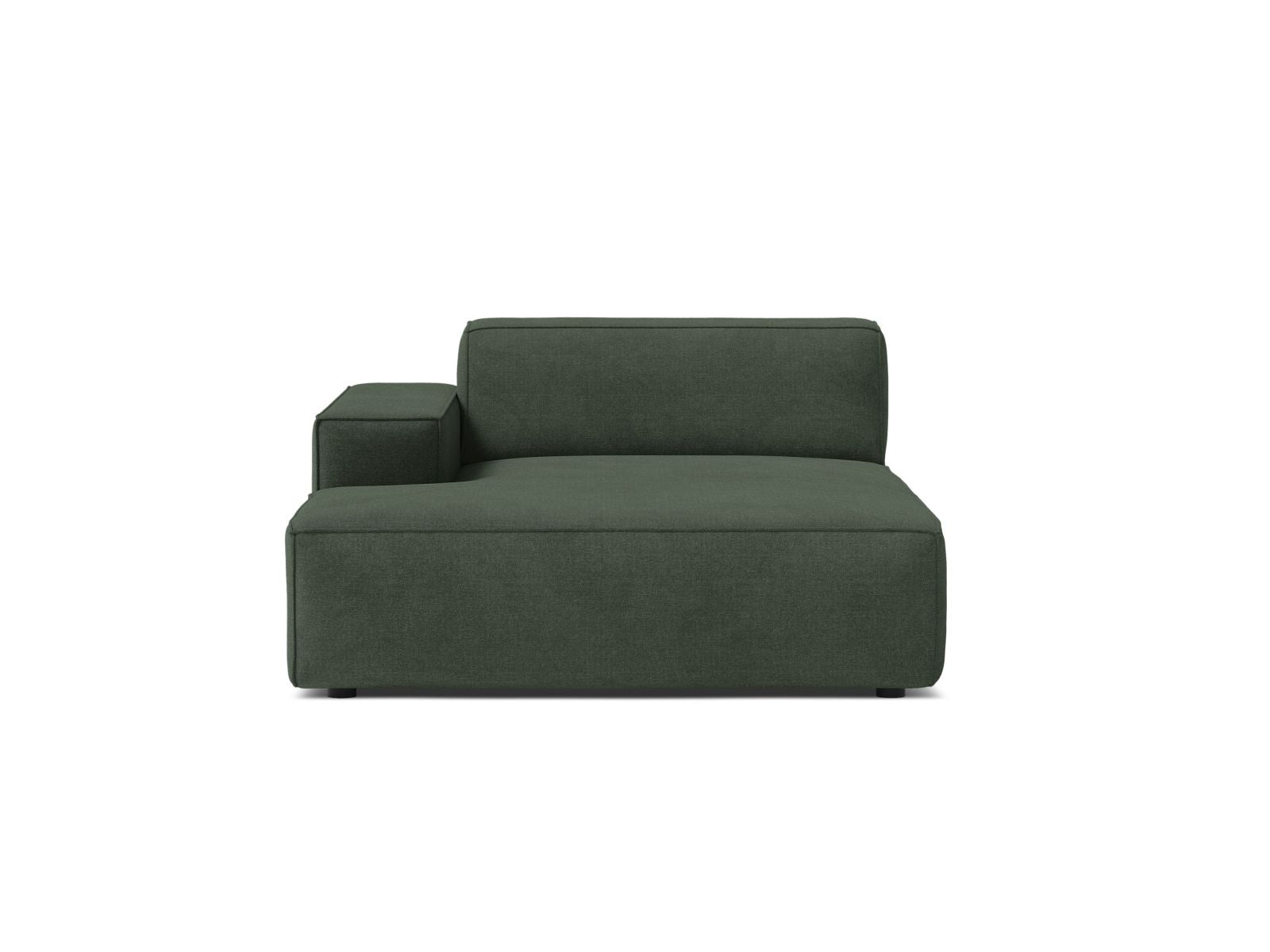 Jodie Chaise Longue, 102x162 cm — Moss Green / Left