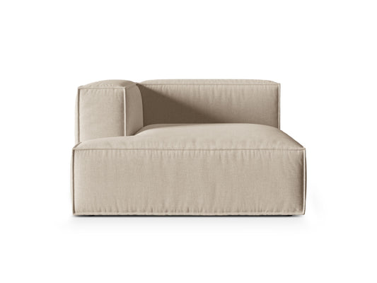 Nuria Modular Chaise Longue, 127x147 cm — Beige / Left