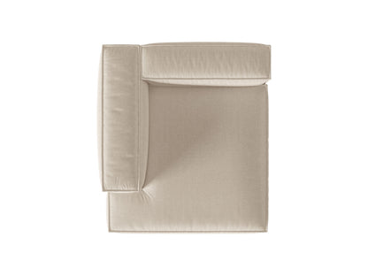 Chaiselongue Strukturstoff Beige Nuria — Ansicht 4