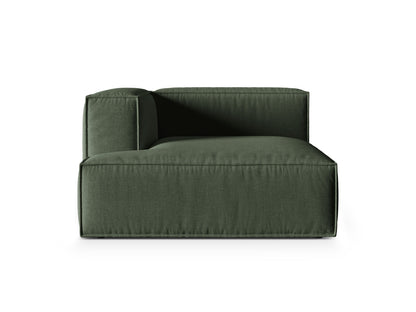 Chaiselongue Strukturstoff Beige Nuria — Moss Green
