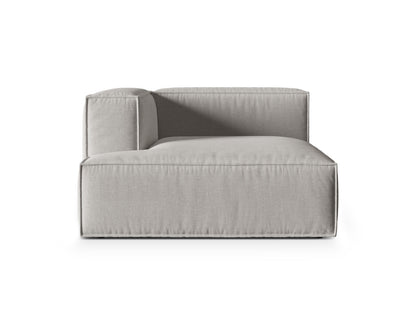 Chaiselongue Strukturstoff Beige Nuria — Light Grey