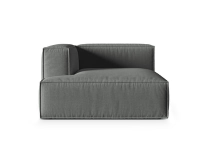 Chaiselongue Strukturstoff Beige Nuria — Grey