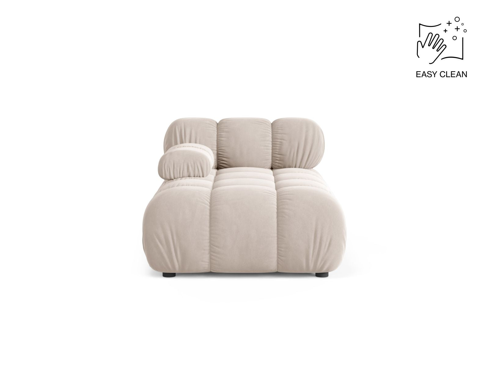 Bellis Chaise Longue, 94x155 cm — Light Beige / Left