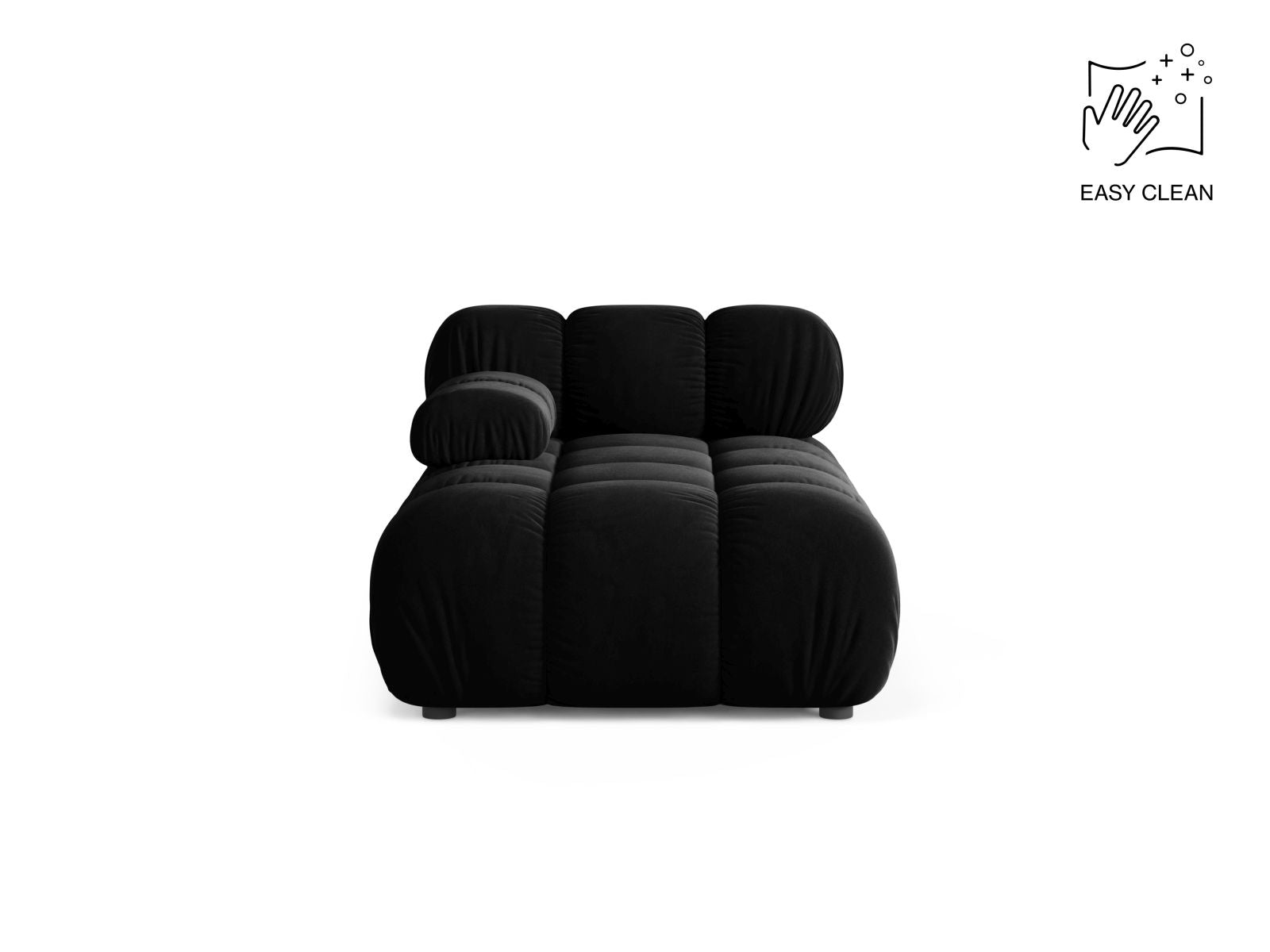 Bellis Chaise Longue, 94x155 cm — Black / Left