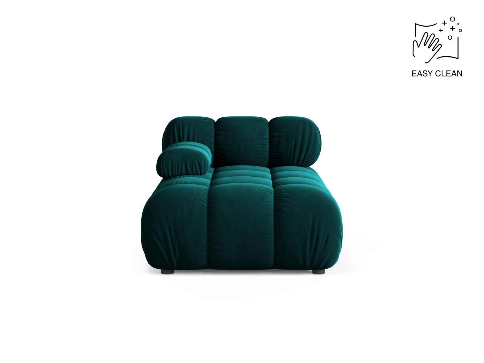 Bellis Chaise Longue, 94x155 cm — Deep Petrol / Left