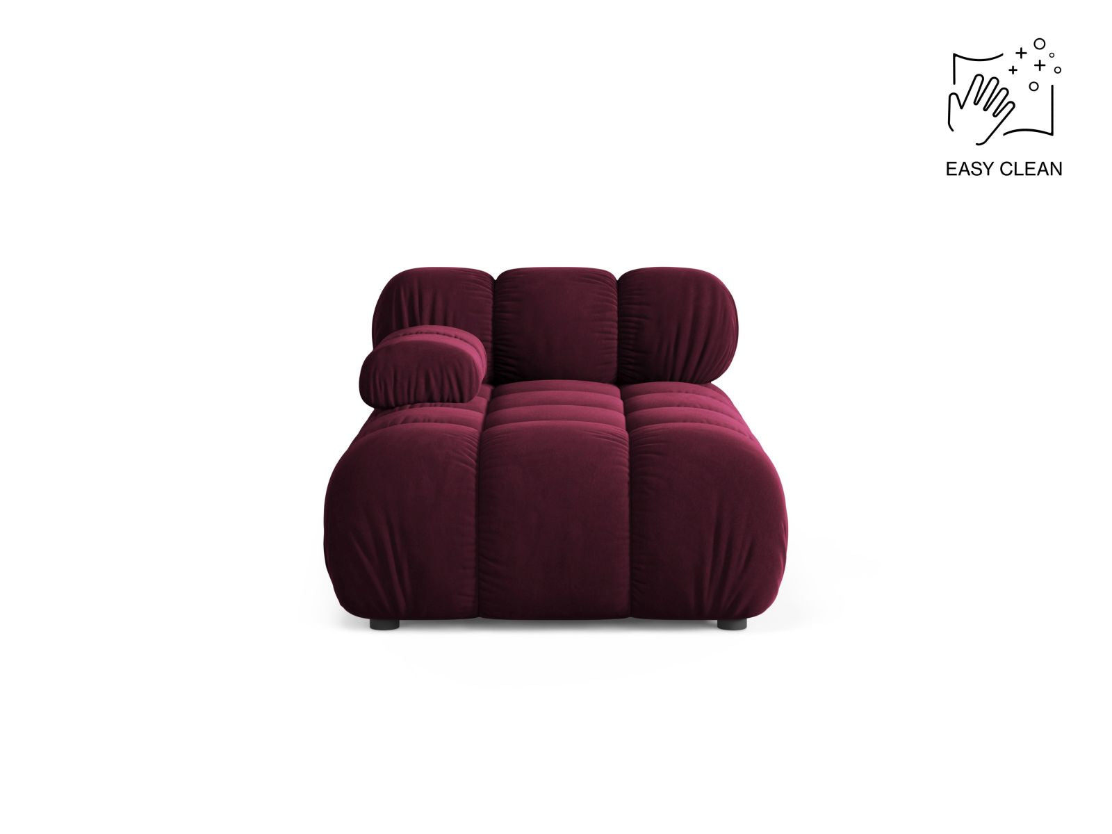 Bellis Chaise Longue, 94x155 cm — Burgundy / Left