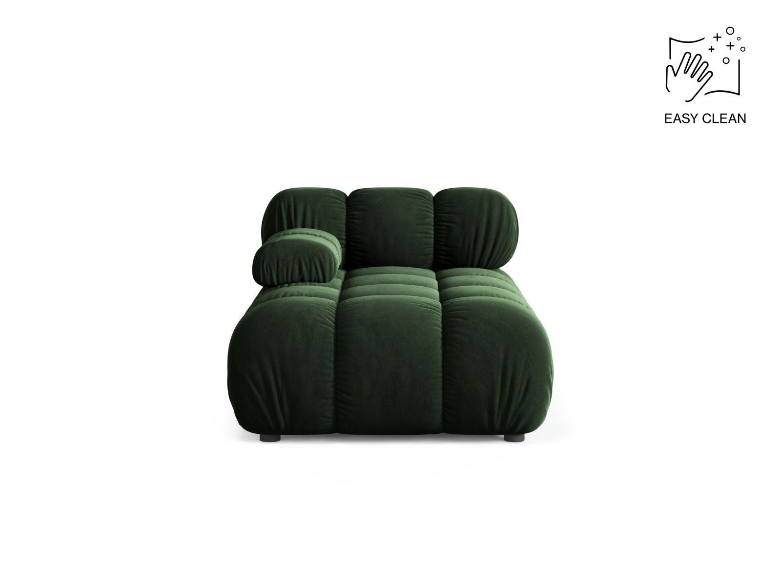 Bellis Chaise Longue, 94x155 cm — Bottle Green / Left