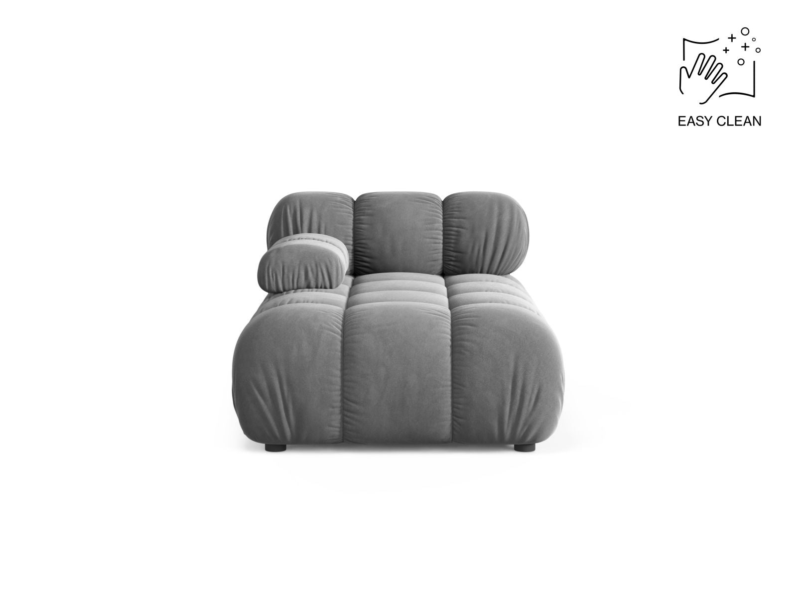 Bellis Chaise Longue, 94x155 cm — Light Grey / Left
