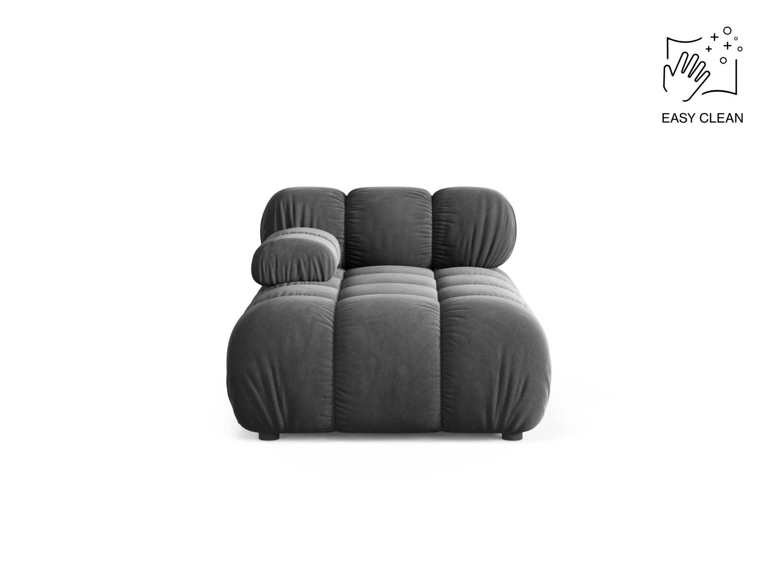 Bellis Chaise Longue, 94x155 cm — Grey / Left