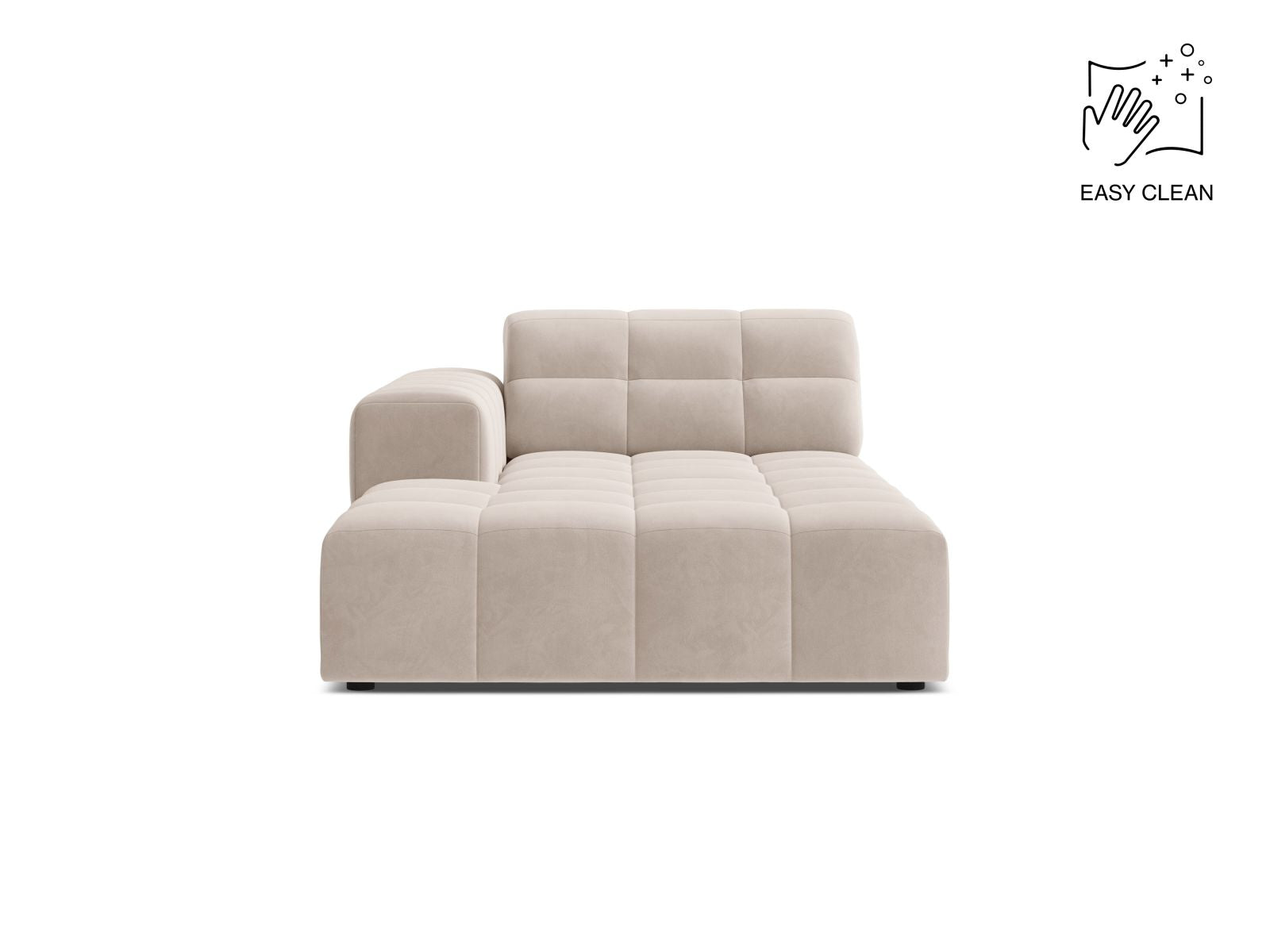 Jennifer Chaise Longue, 108x167 cm — Light Beige / Left