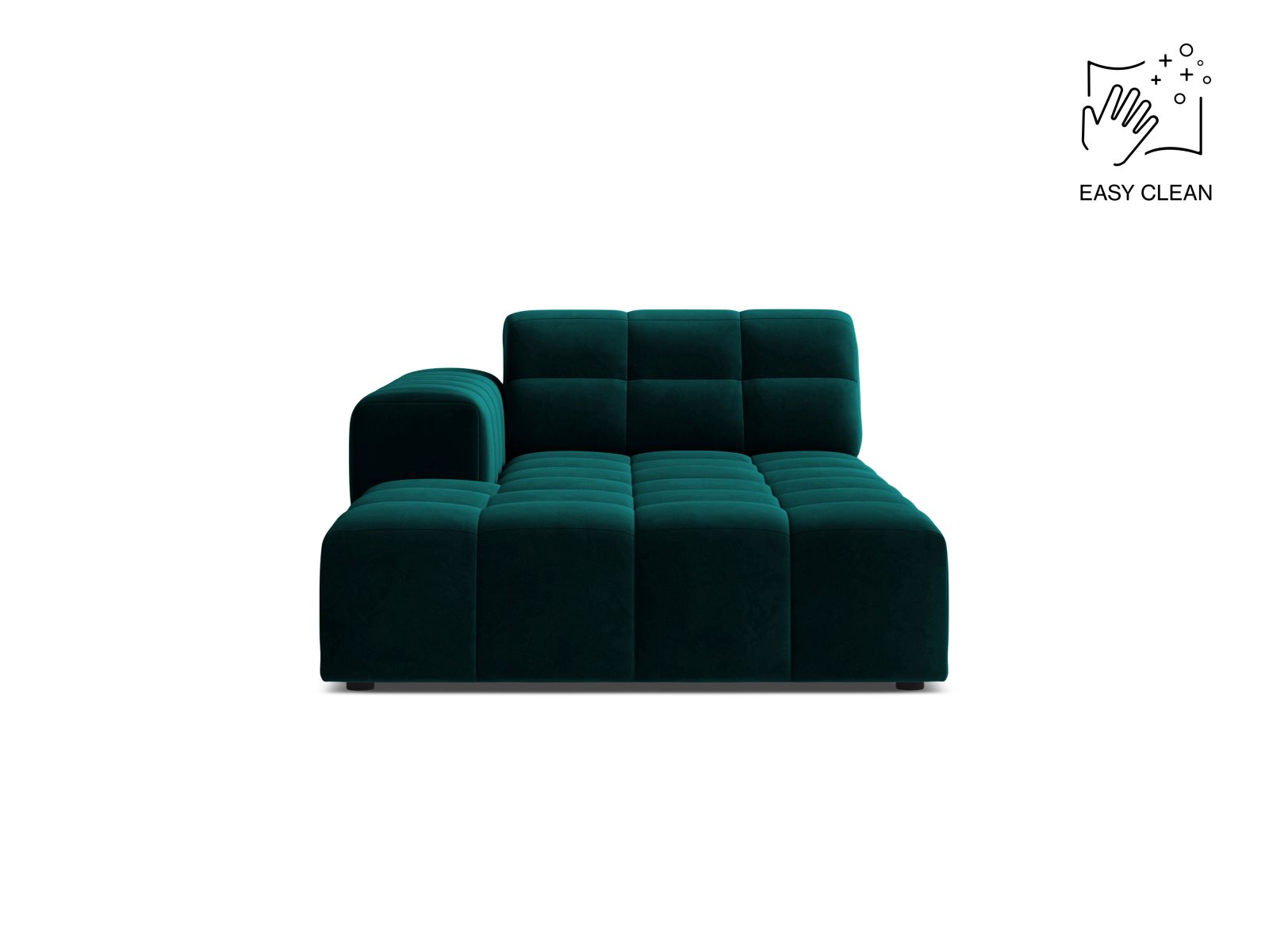 Jennifer Chaise Longue, 108x167 cm — Deep Petrol / Left