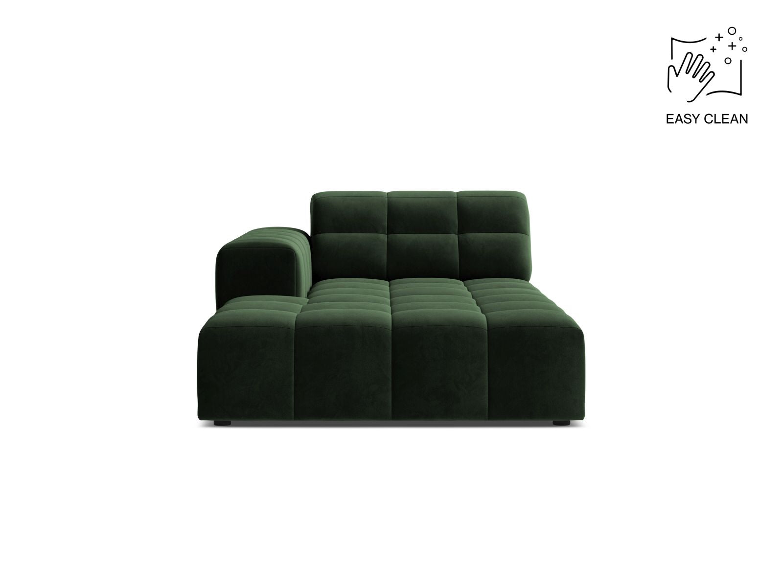 Jennifer Chaise Longue, 108x167 cm — Bottle Green / Left