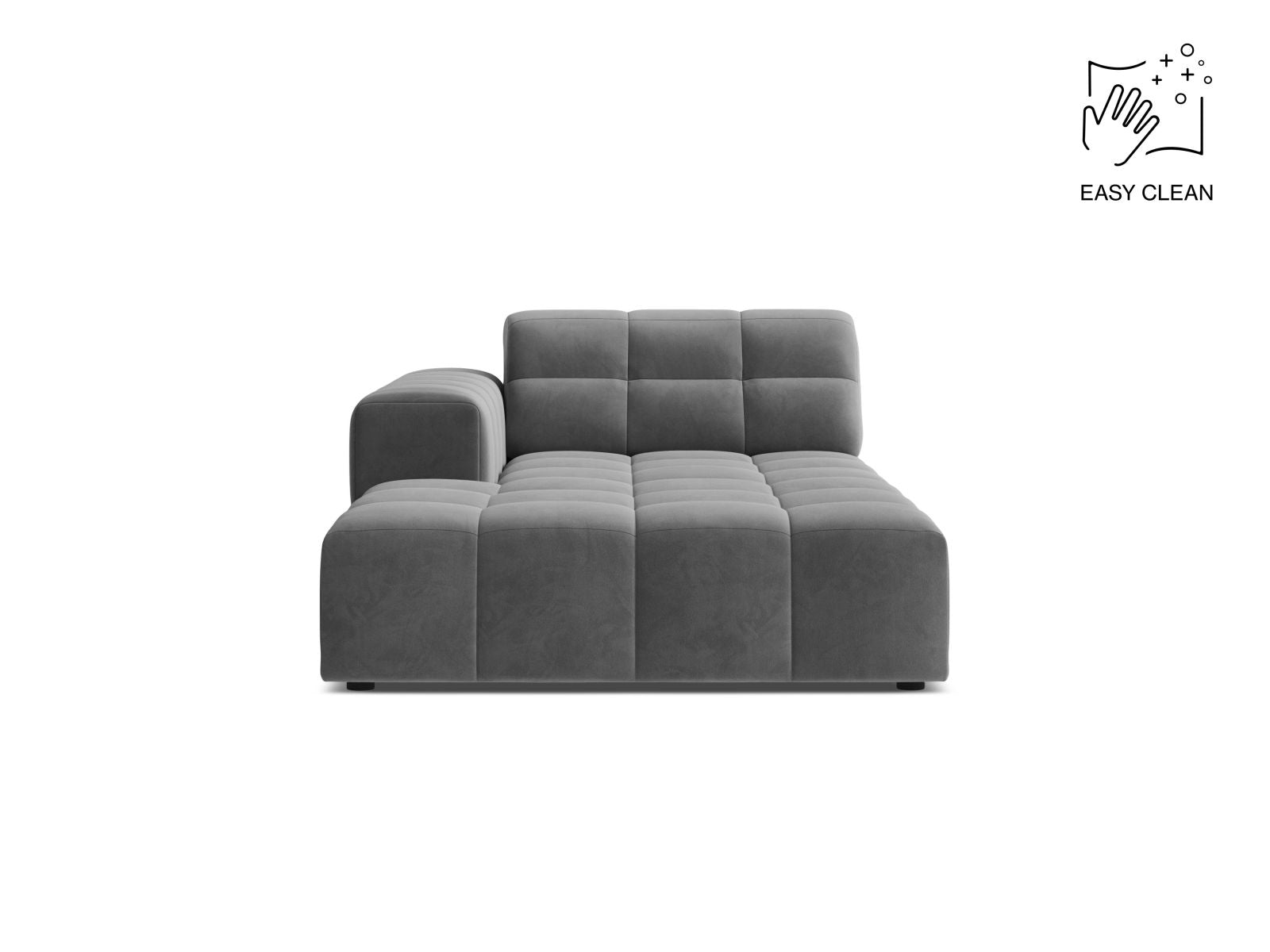 Jennifer Chaise Longue, 108x167 cm — Light Grey / Left