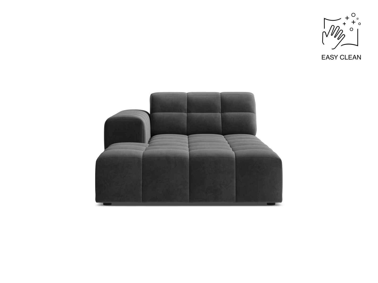 Jennifer Chaise Longue, 108x167 cm — Grey / Left