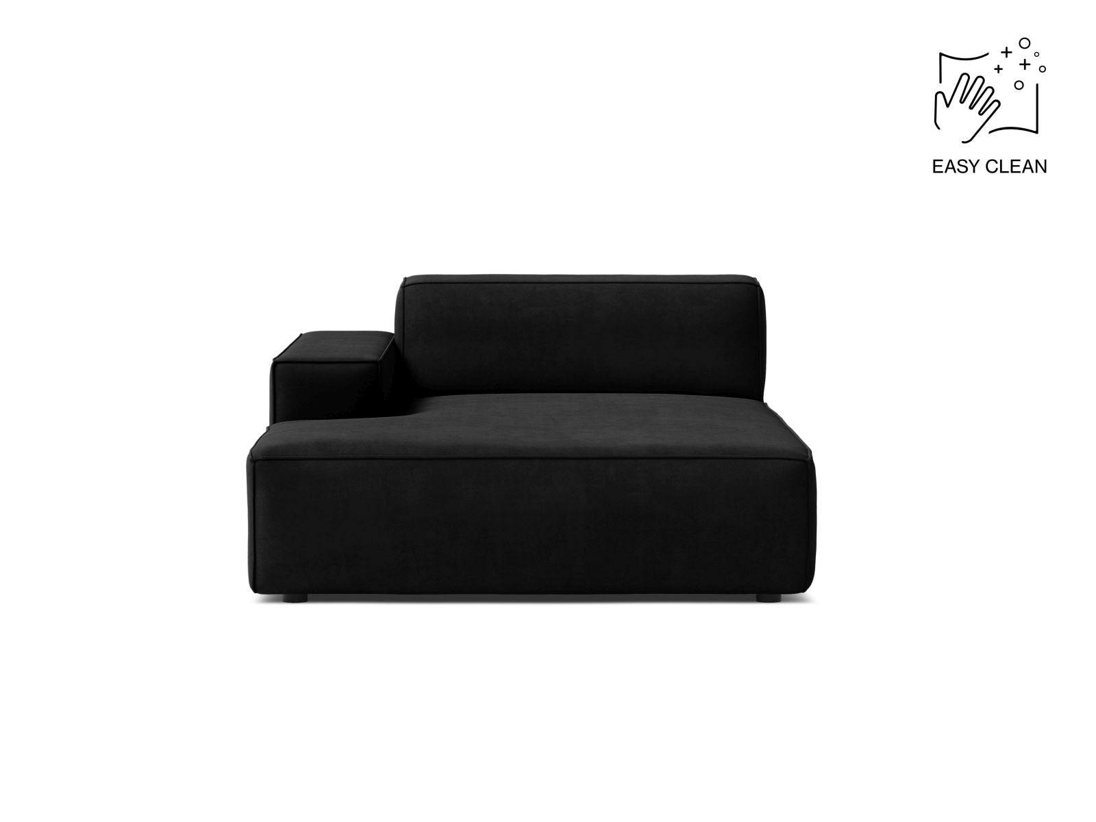 Jodie Chaise Longue, 102x162 cm — Black / Left