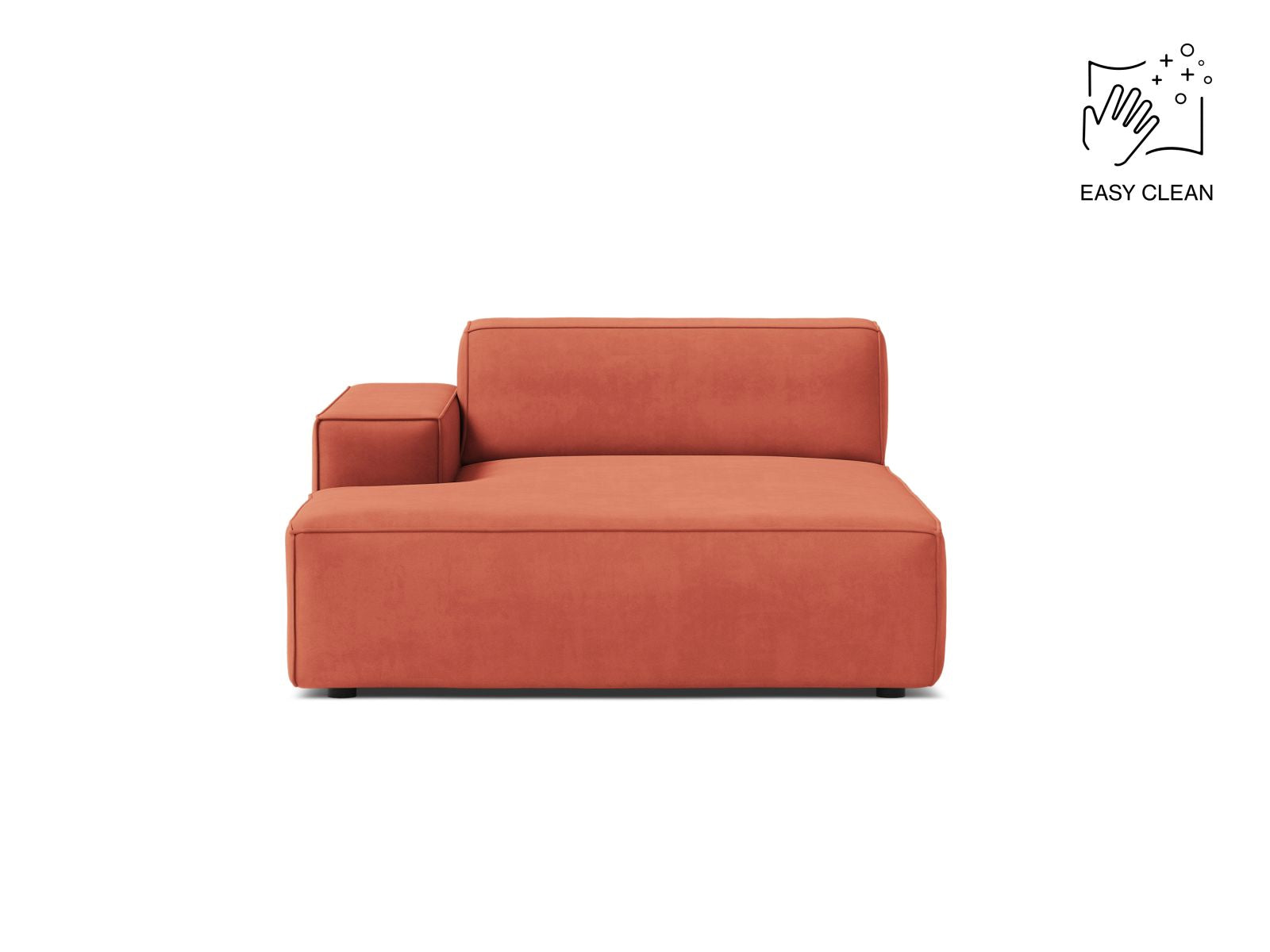Jodie Chaise Longue, 102x162 cm — Coral / Left