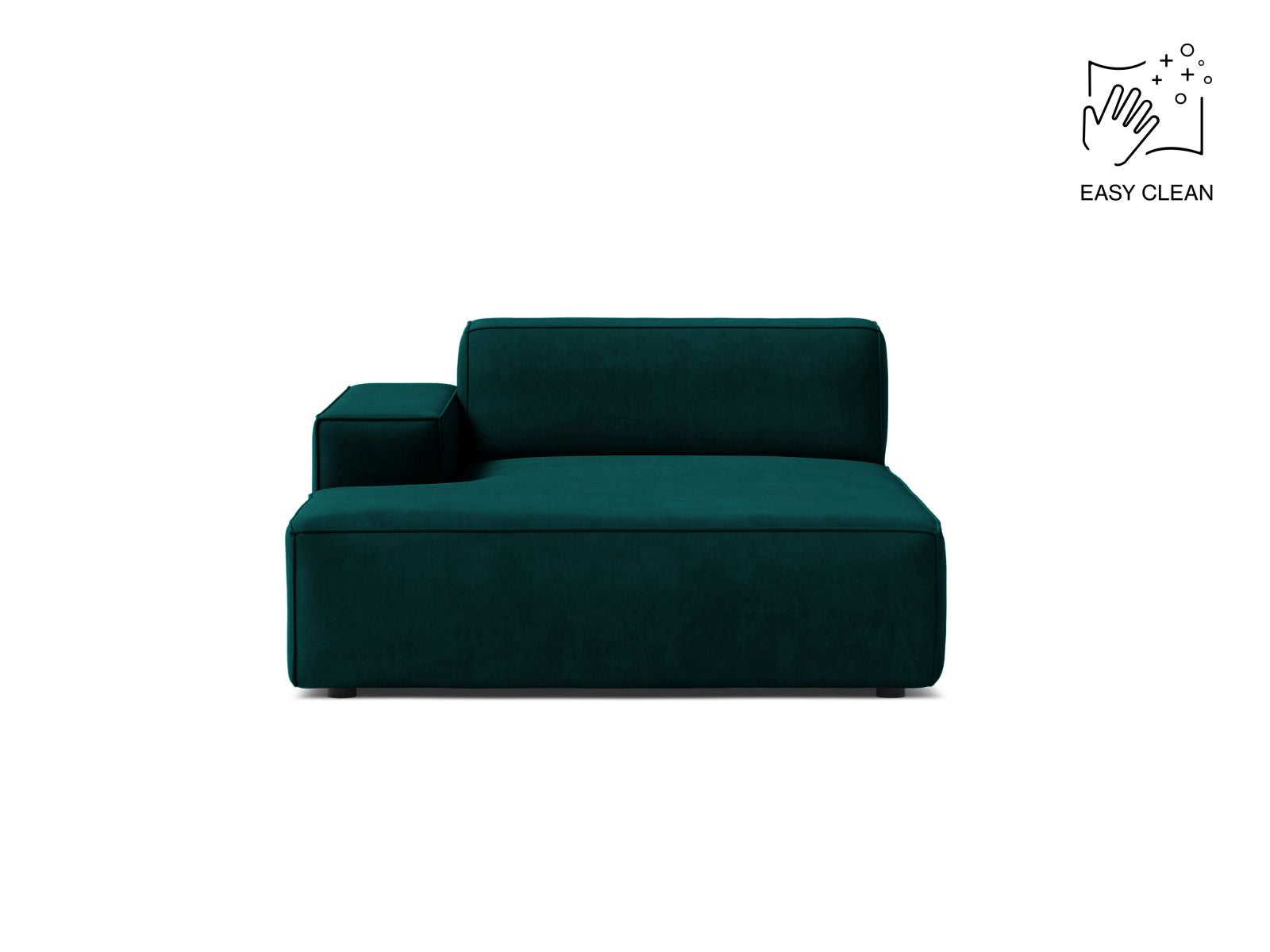 Jodie Chaise Longue, 102x162 cm — Deep Petrol / Left