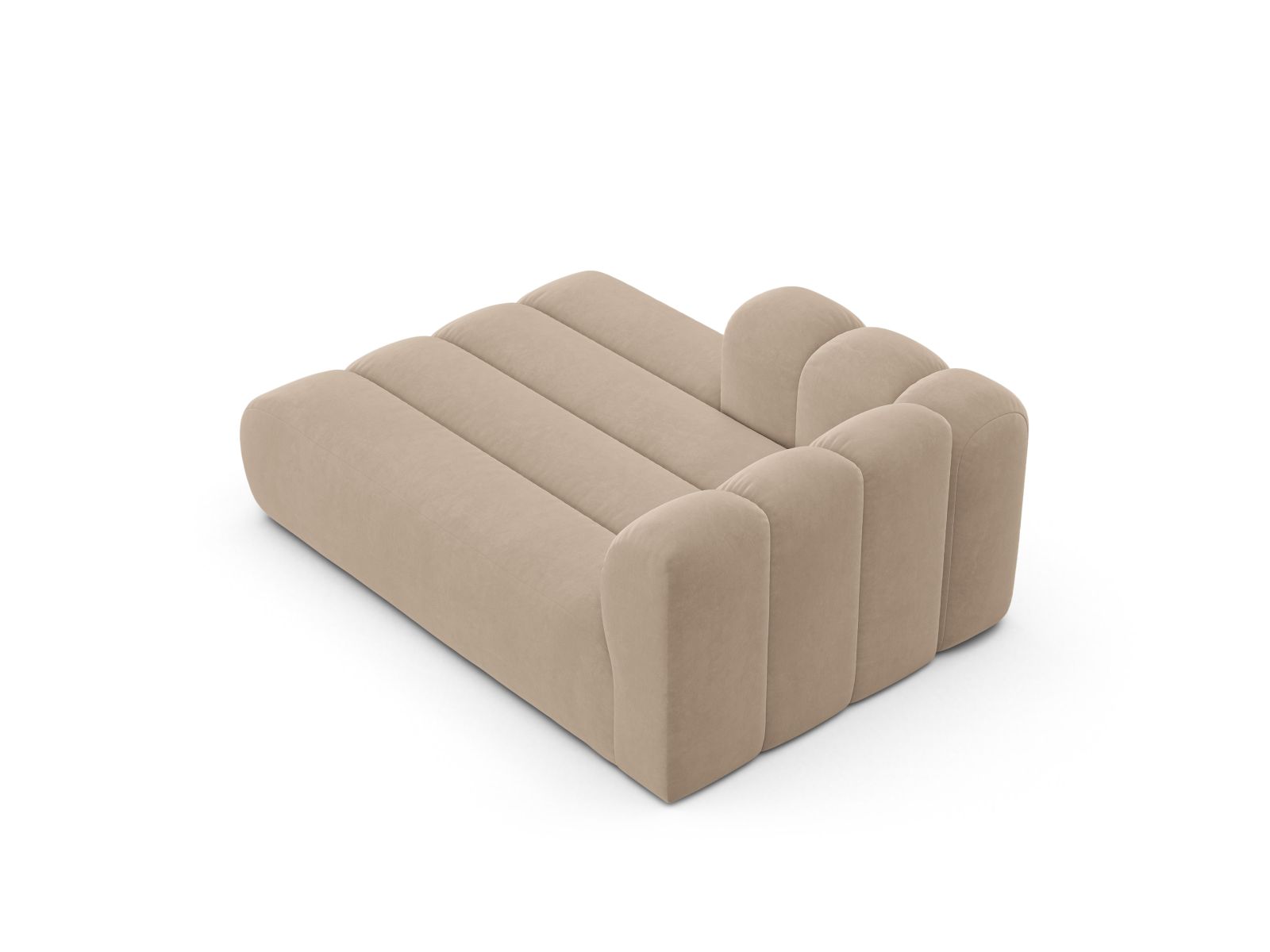 Chaiselongue Samt Beige Lupine — Detailansicht