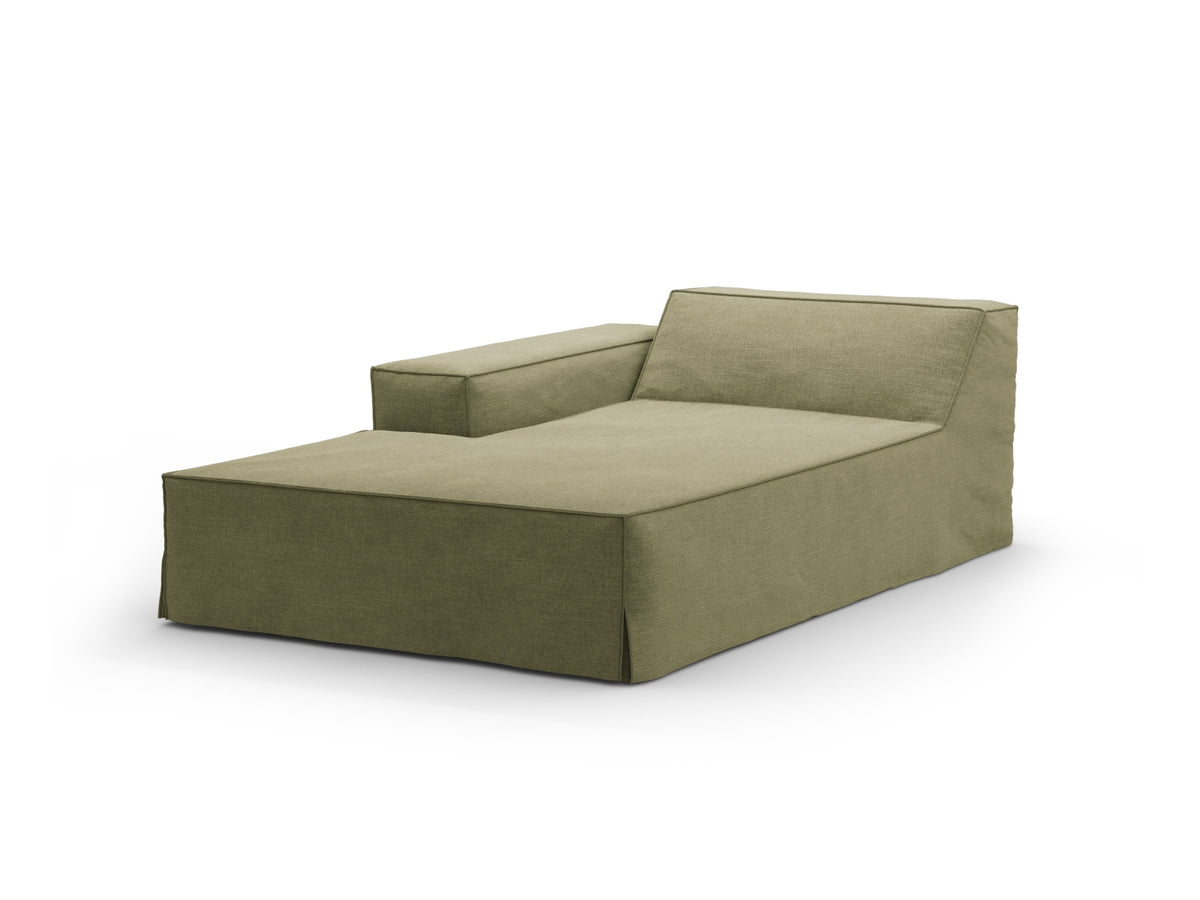 Jodie Chaise Longue, 102x162 cm — Light Green / Left