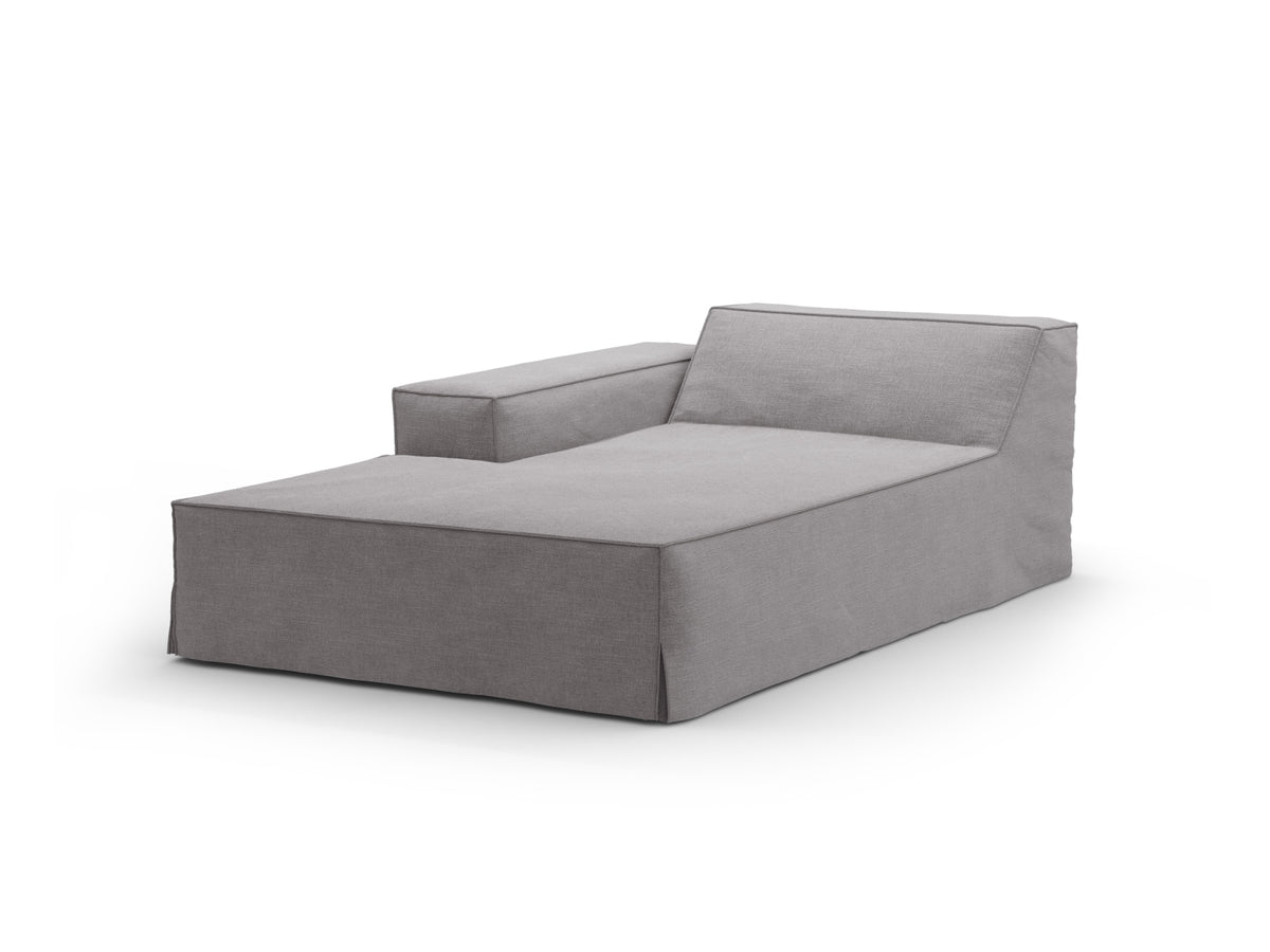 Jodie Chaise Longue, 102x162 cm — Warm grey / Left