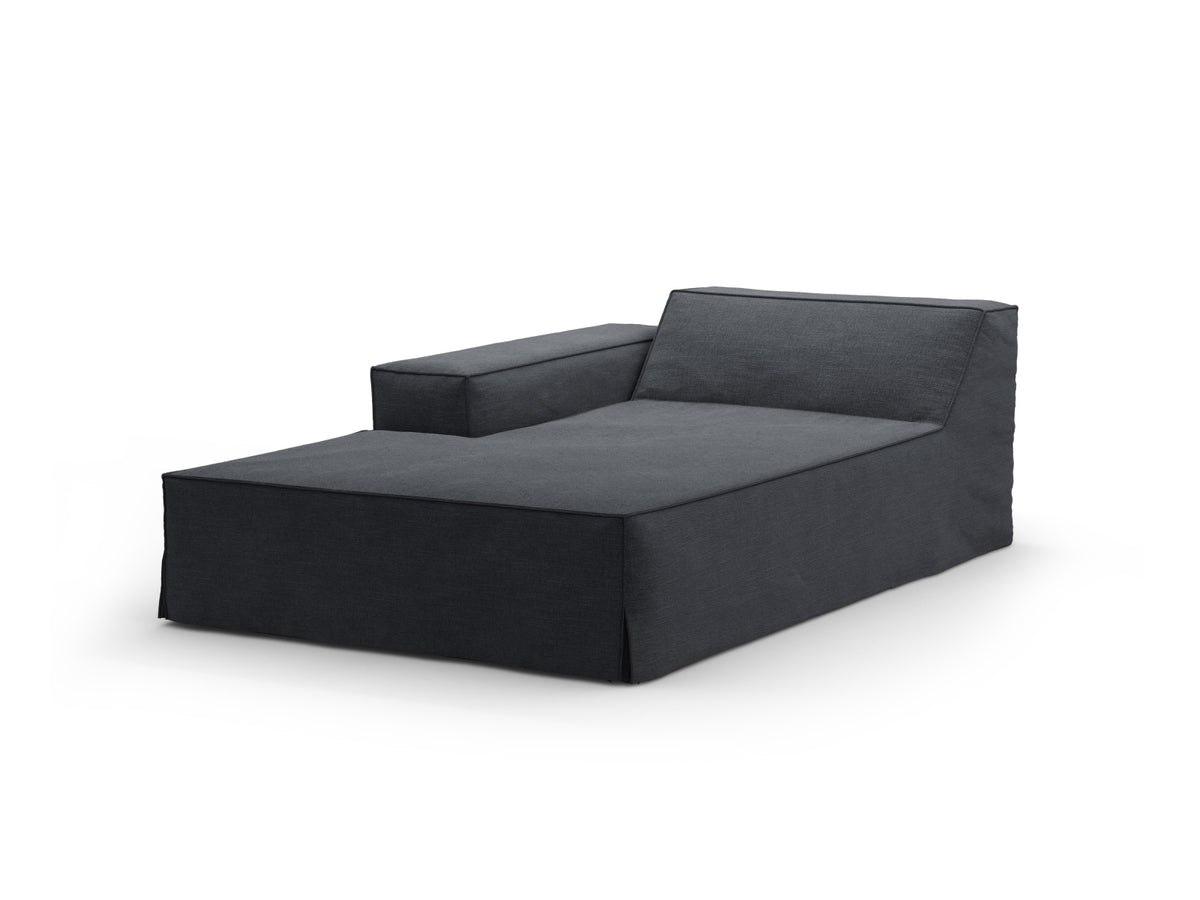 Jodie Chaise Longue, 102x162 cm — Grey And Blue / Left