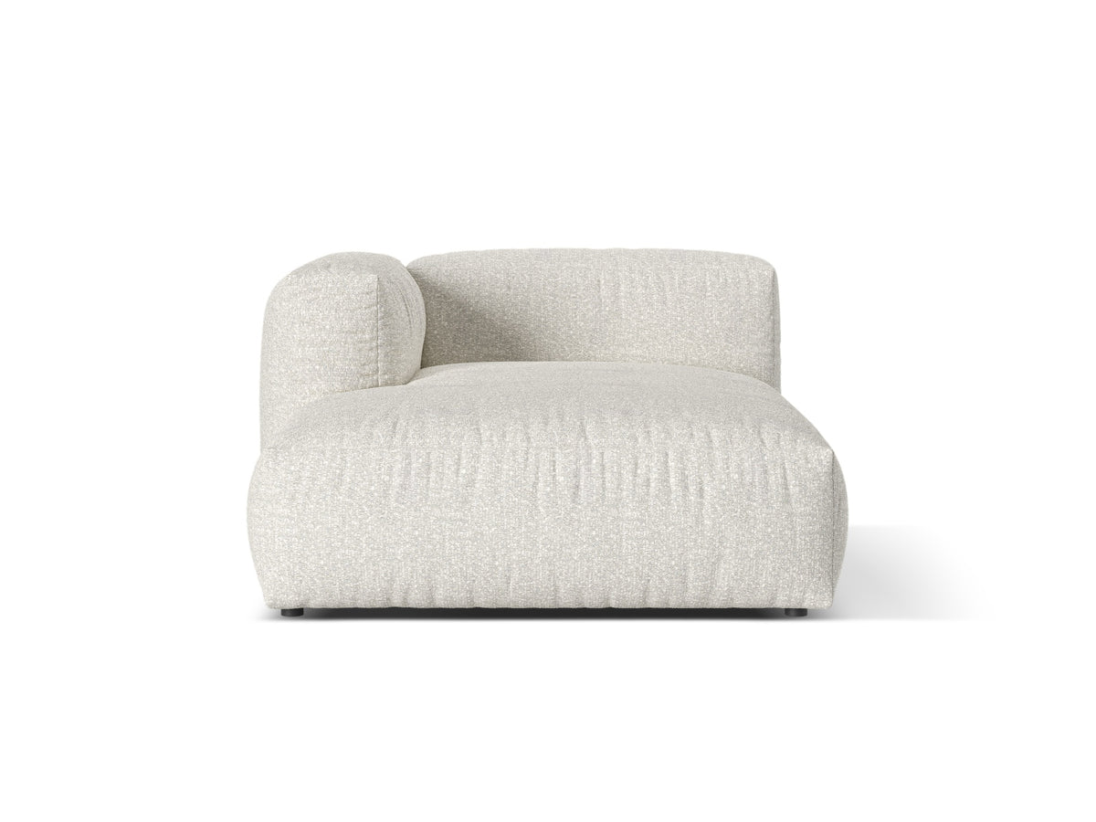 Martina Chaise Longue, 130x176 cm — Grey Beige Melange / Left