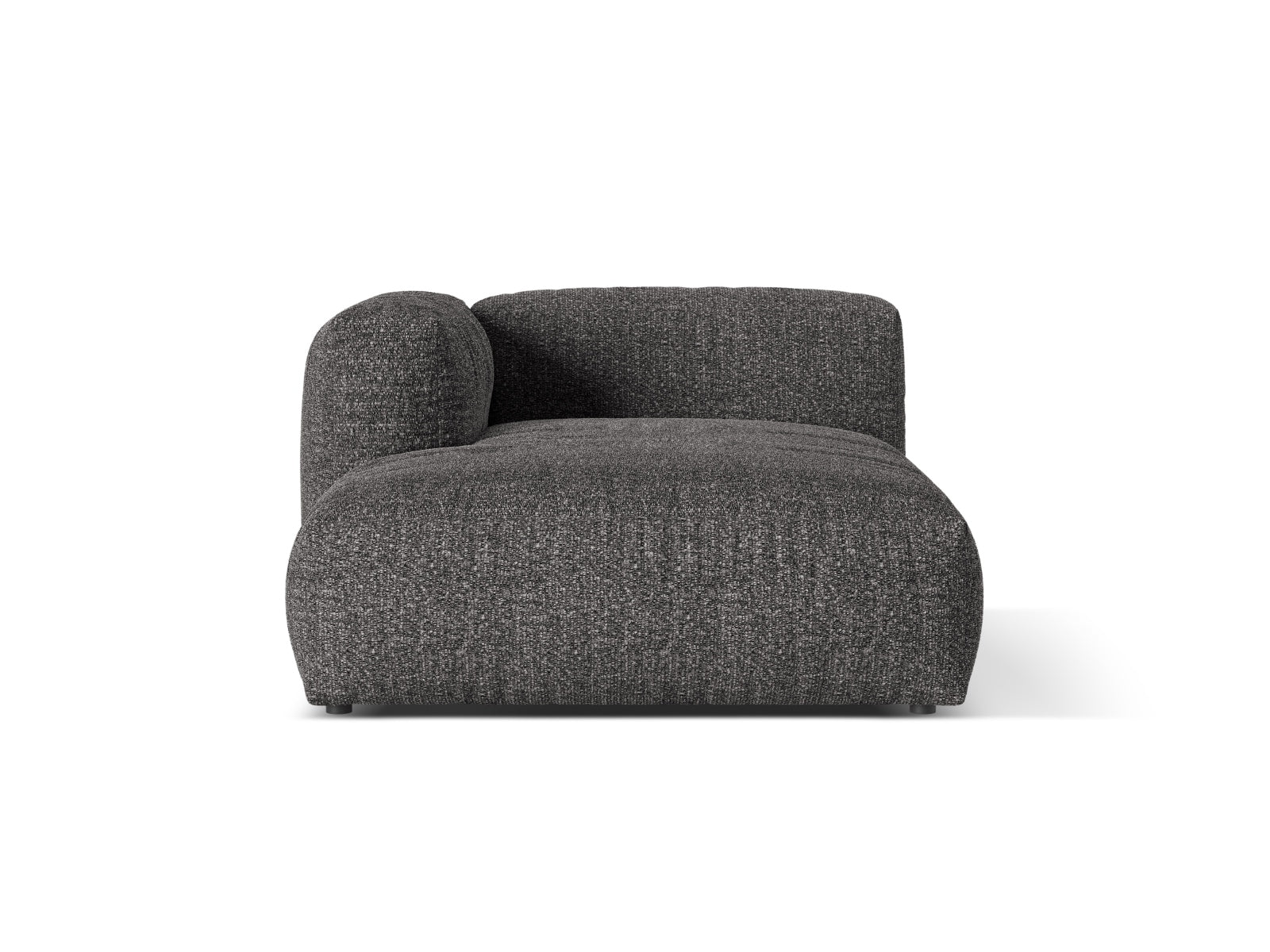 Chaiselongue Bouclé Anthrazit Martina — Anthracite