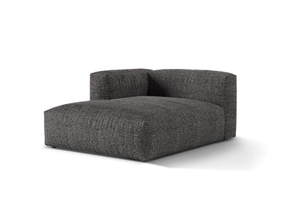 Chaiselongue Bouclé Anthrazit Martina — Detailansicht