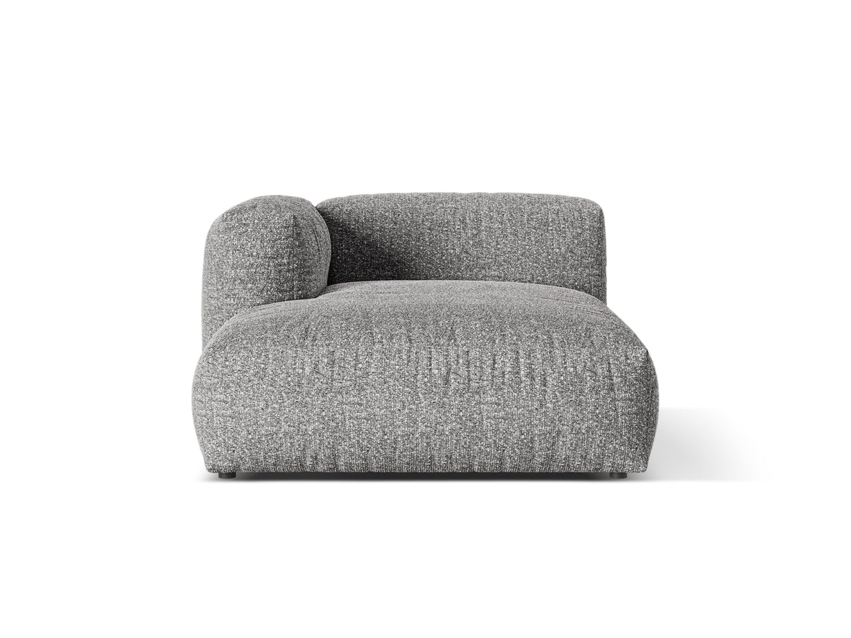 Martina Chaise Longue, 130x176 cm — Graphite / Left