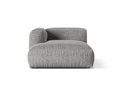 Chaiselongue Bouclé Anthrazit Martina — Graphite