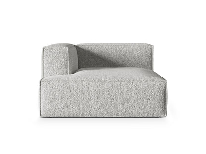 Chaiselongue Bouclé Anthrazit Nuria — Silver