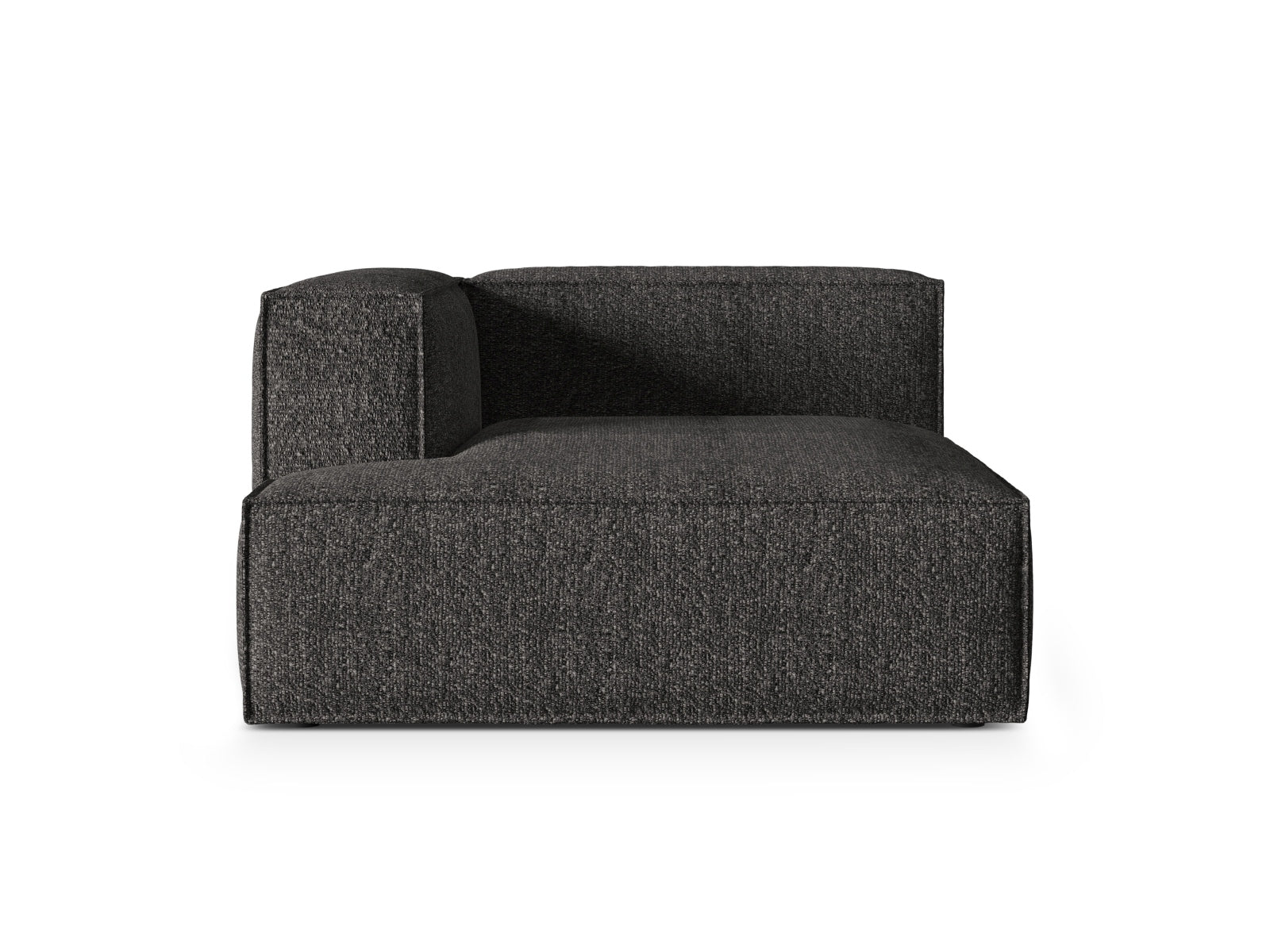 Chaiselongue Bouclé Anthrazit Nuria — Anthracite