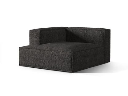 Chaiselongue Bouclé Anthrazit Nuria — Wohnbeispiel